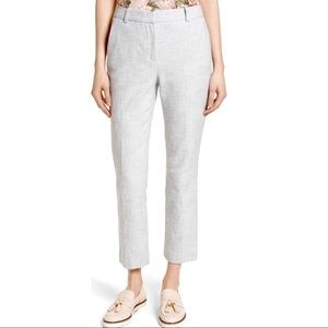 Rebecca Taylor Straight Pant Light Grey Size 10